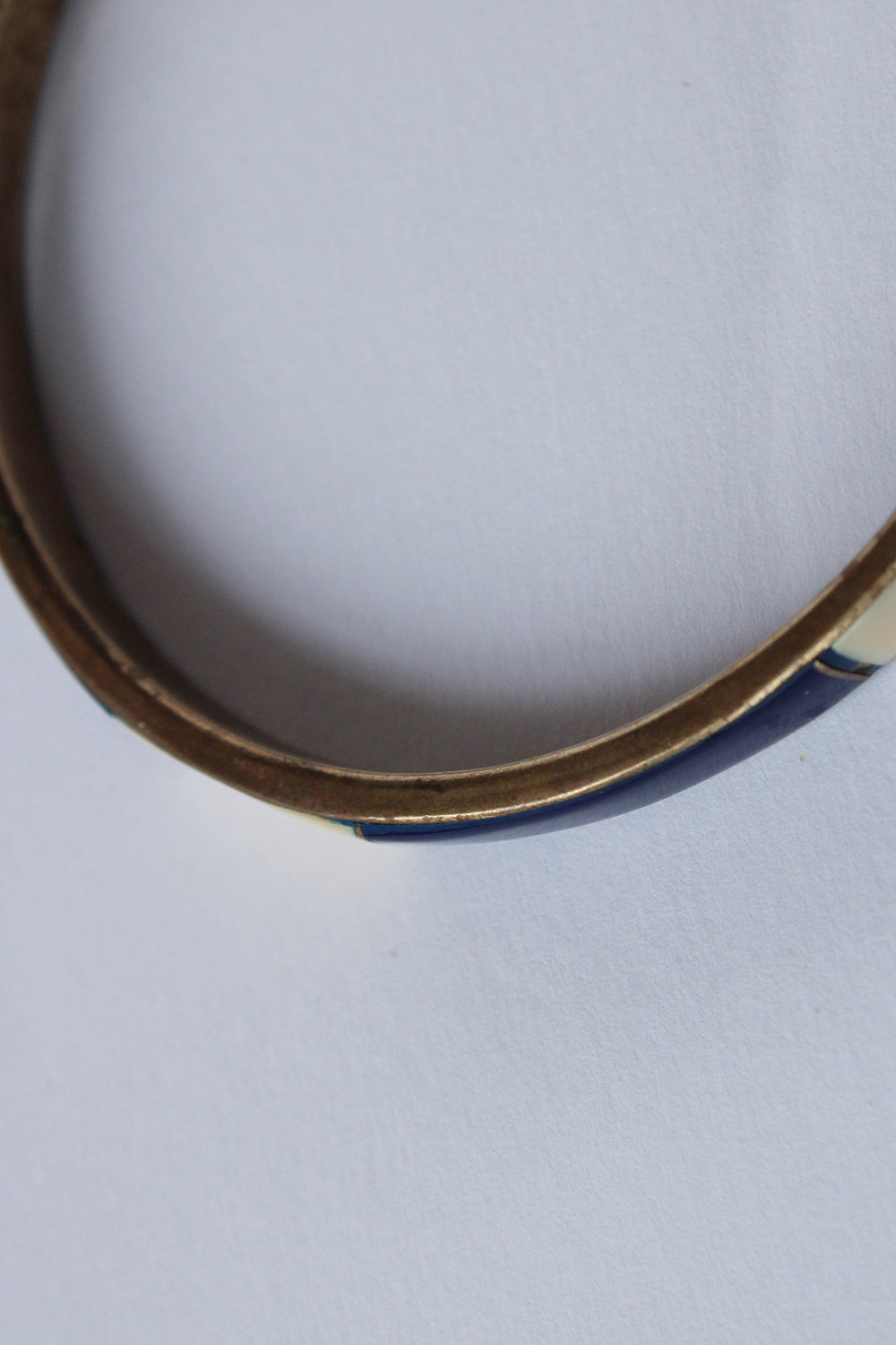 Vintage koperen armband met Emaille