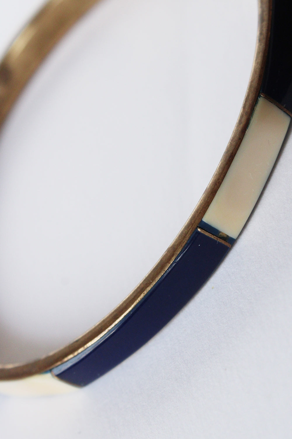 Vintage koperen armband met Emaille