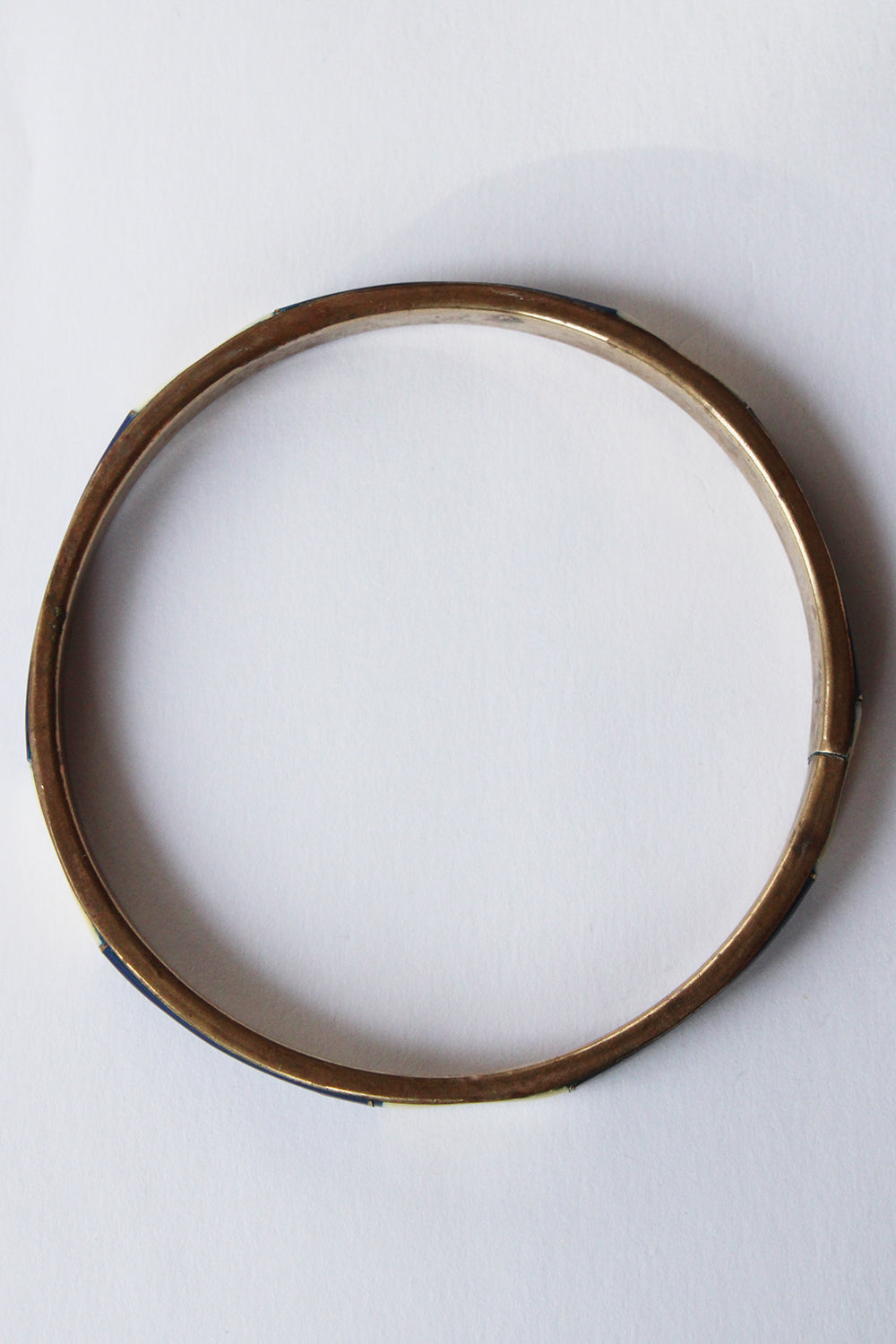 Vintage koperen armband met Emaille