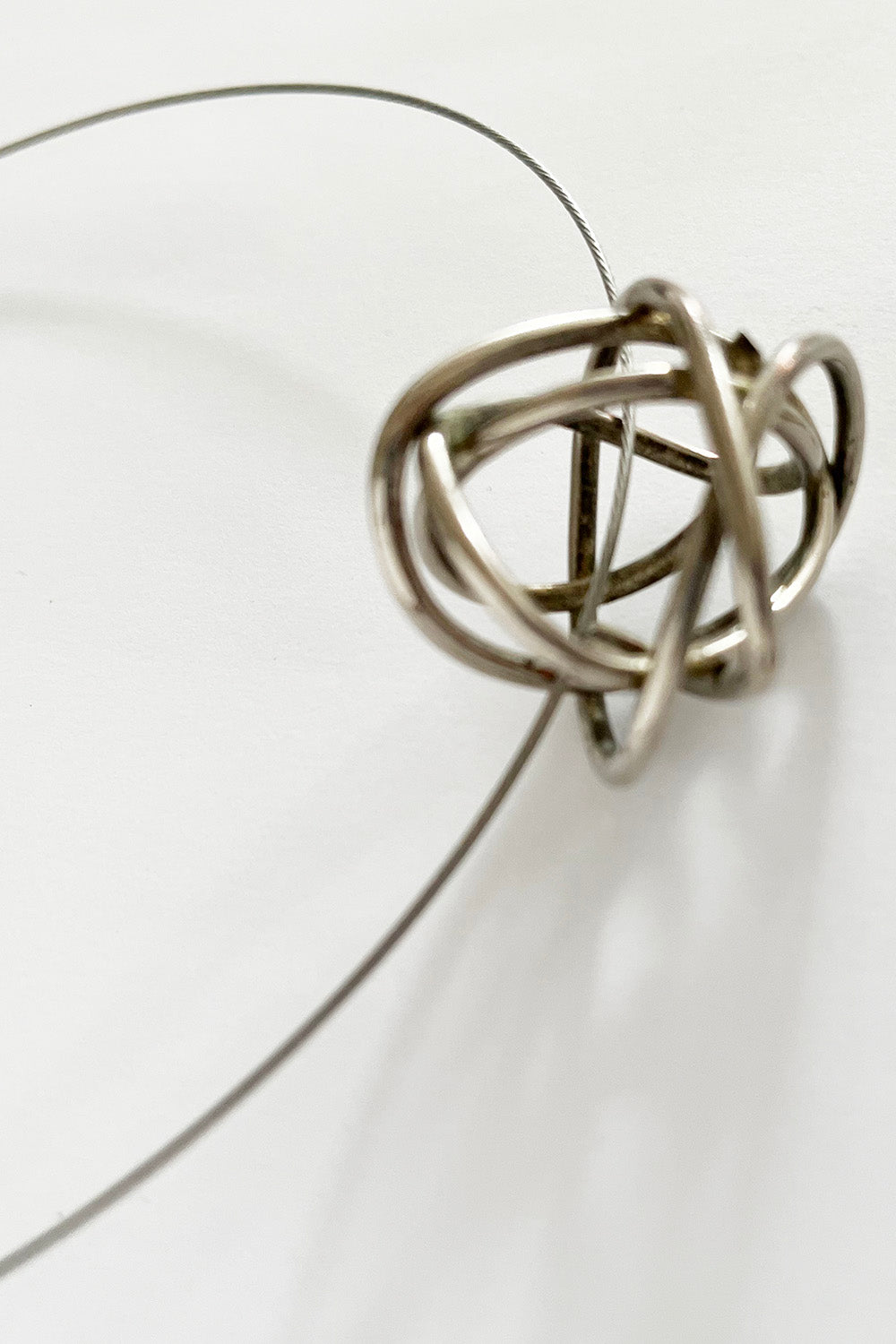 Vintage metalen choker ketting
