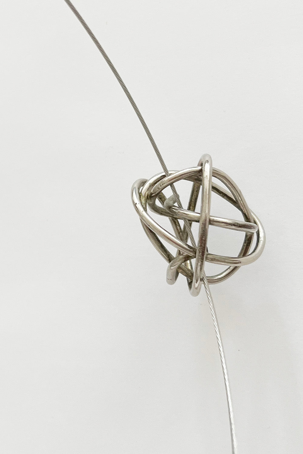 Vintage metalen choker ketting