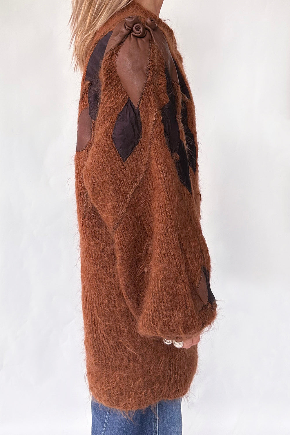 Vintage oversized 1980s Mohair vest