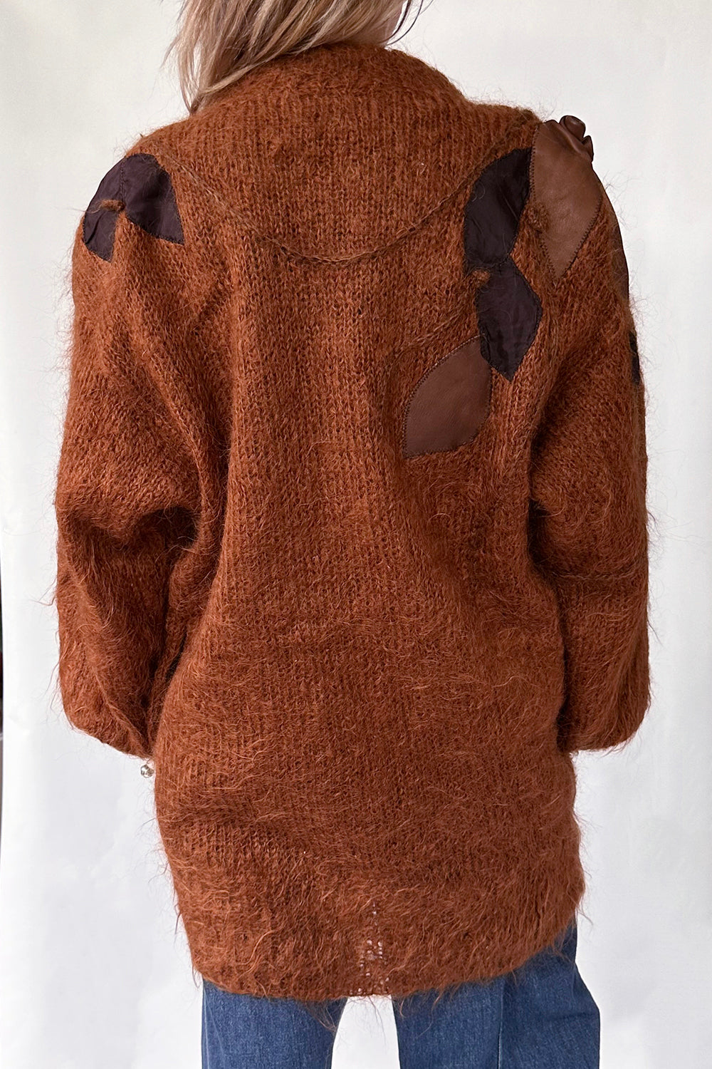 Vintage oversized 1980s Mohair vest