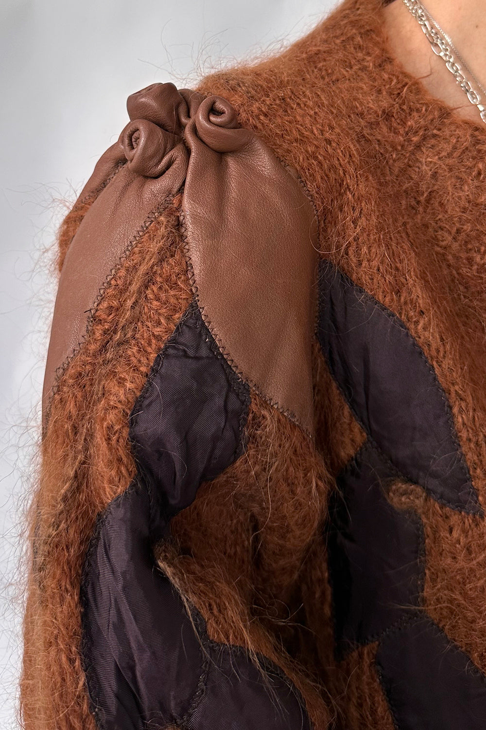 Vintage oversized 1980s Mohair vest