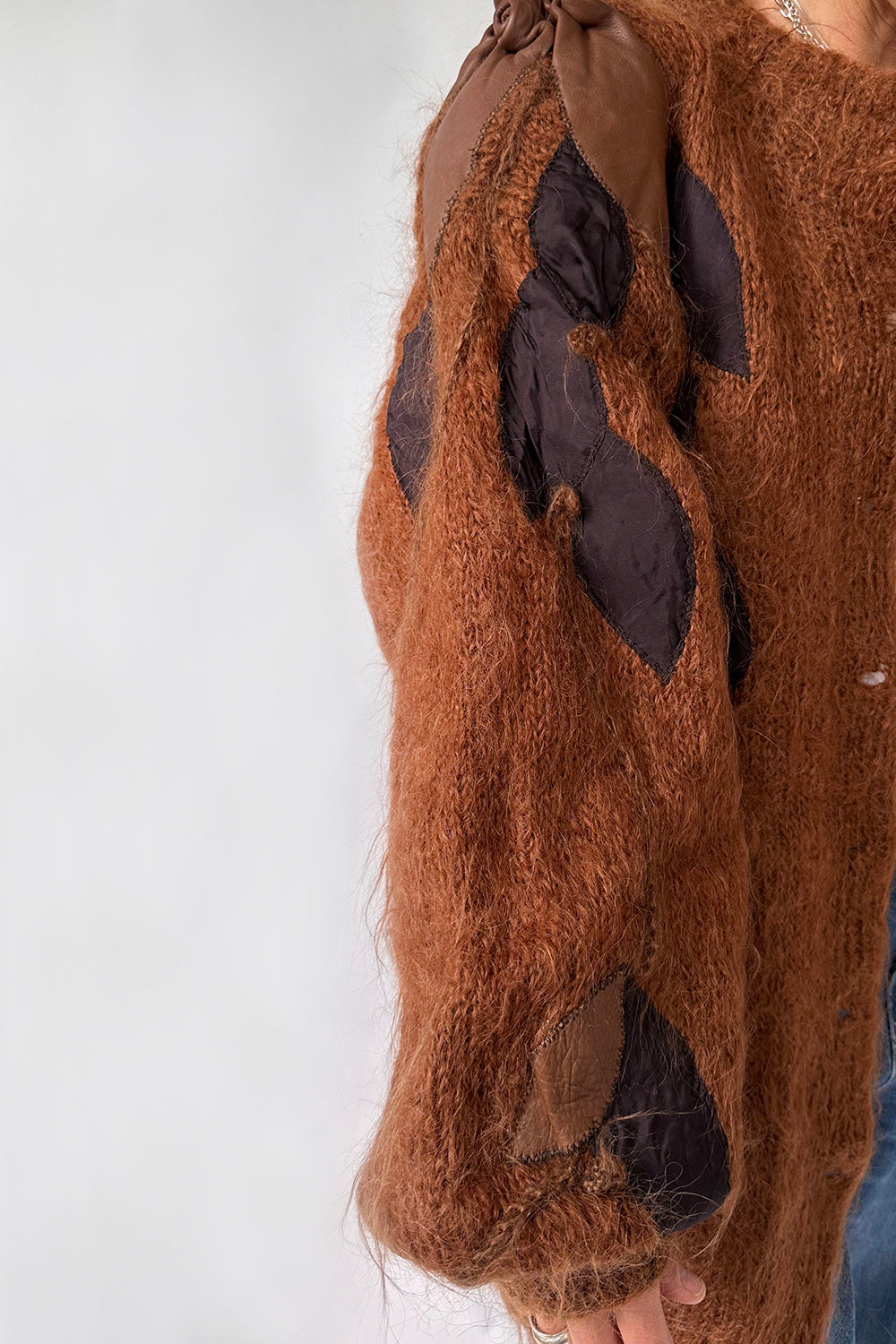 Vintage oversized 1980s Mohair vest