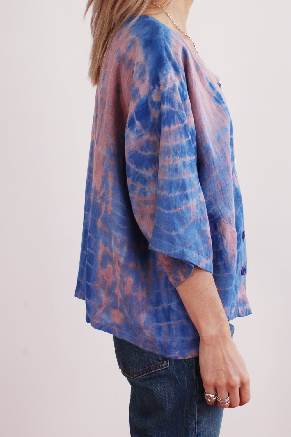 Vintage oversized Tie Dye blouse