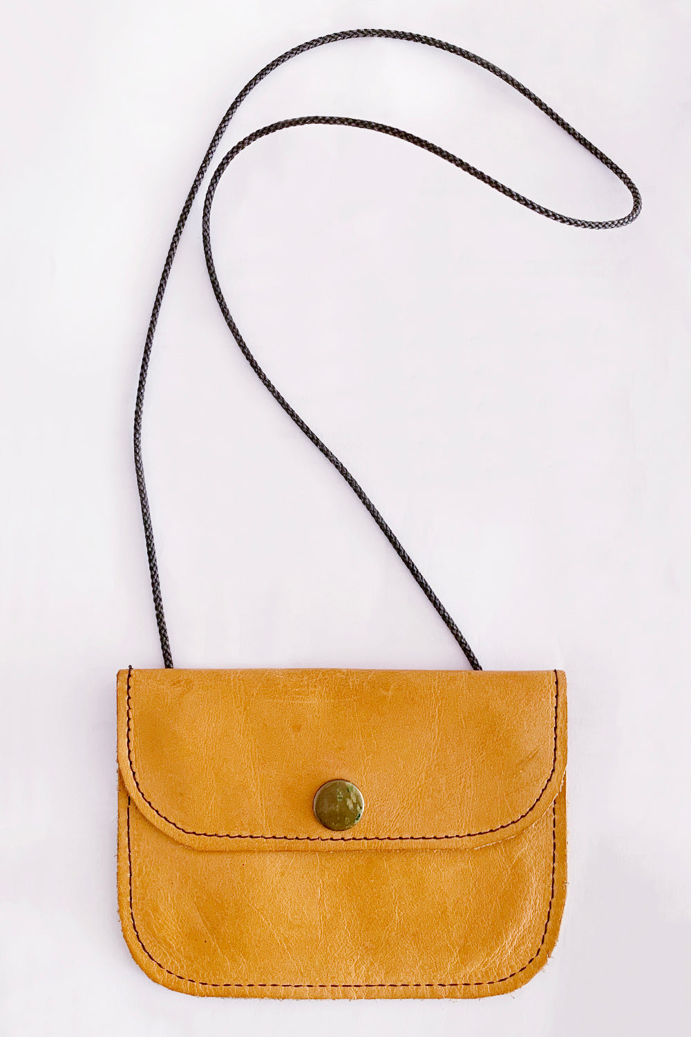 Vintage portemonnee met koord