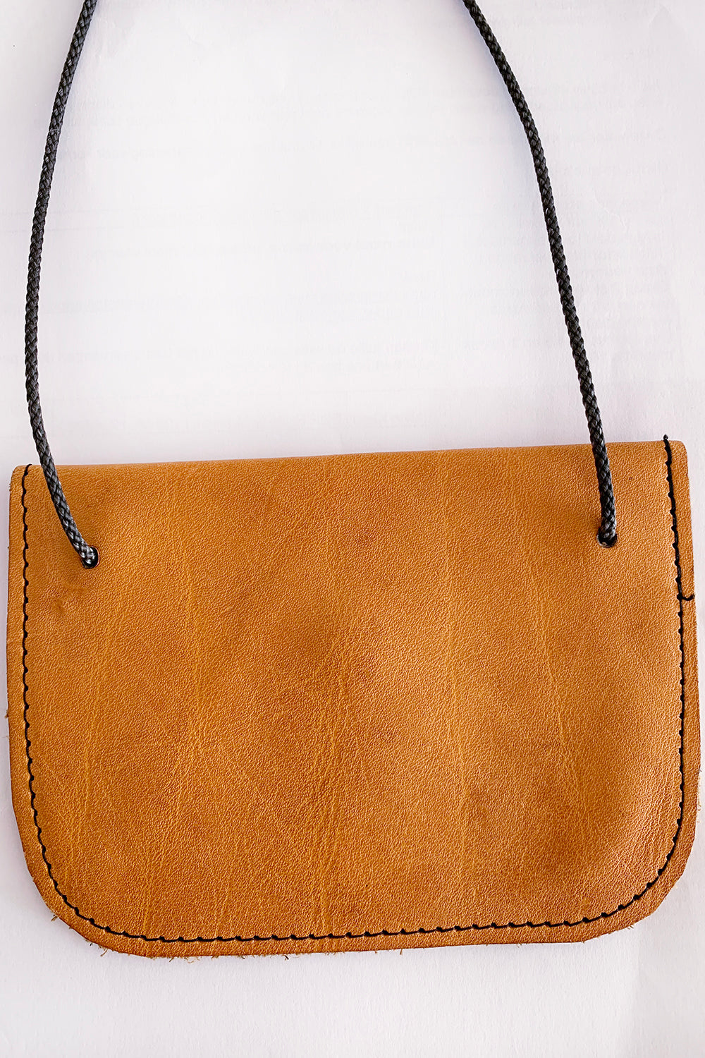 Vintage portemonnee met koord