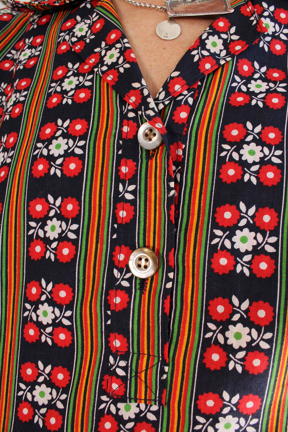 Vintage Jaren 60 Jurk met Print