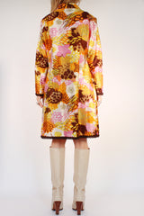 Vintage sixties midi jurk met print