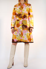 Vintage sixties midi jurk met print