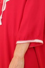 Vintage soepelvallende kaftan jurk