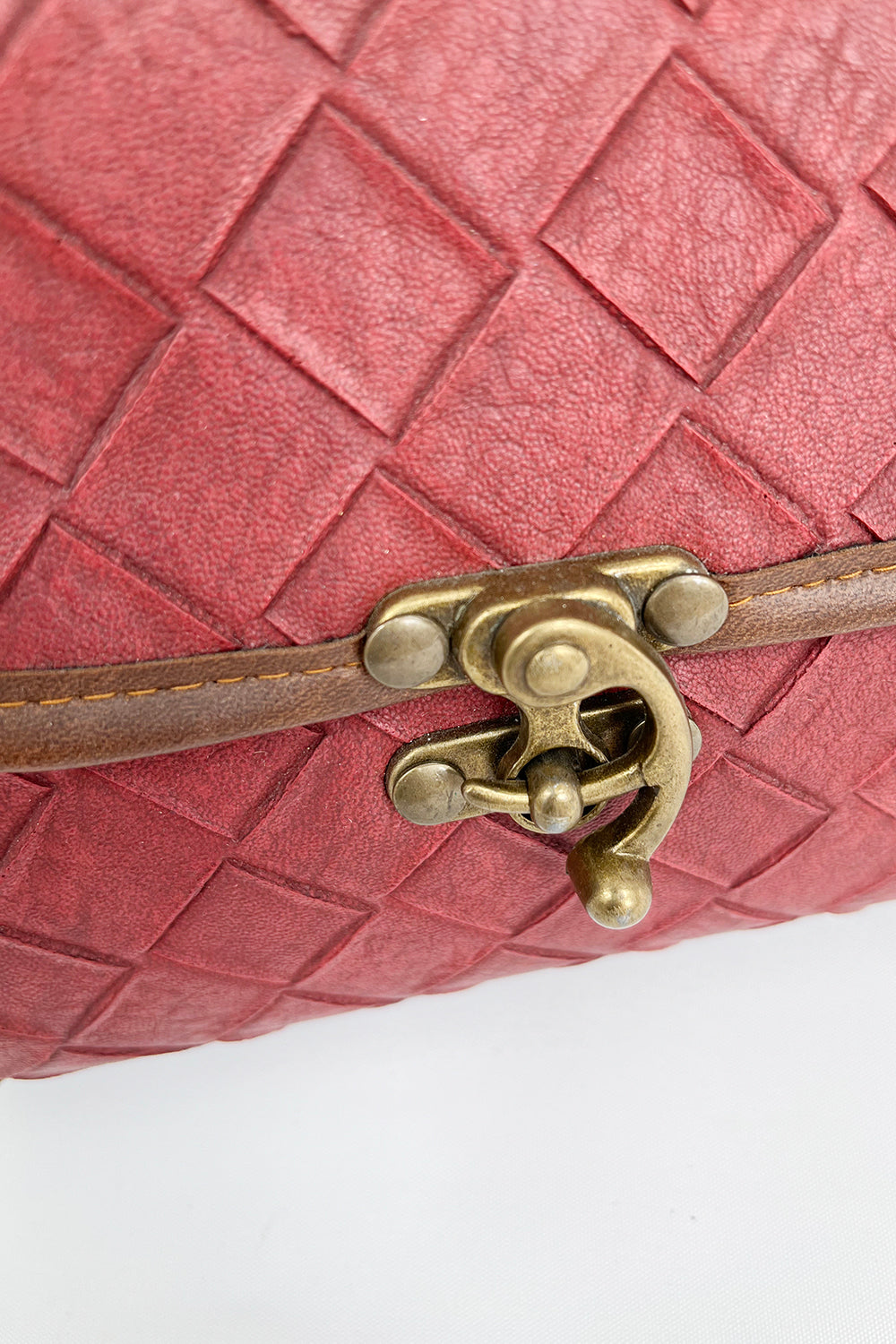  Vintage vegan leather schoudertas