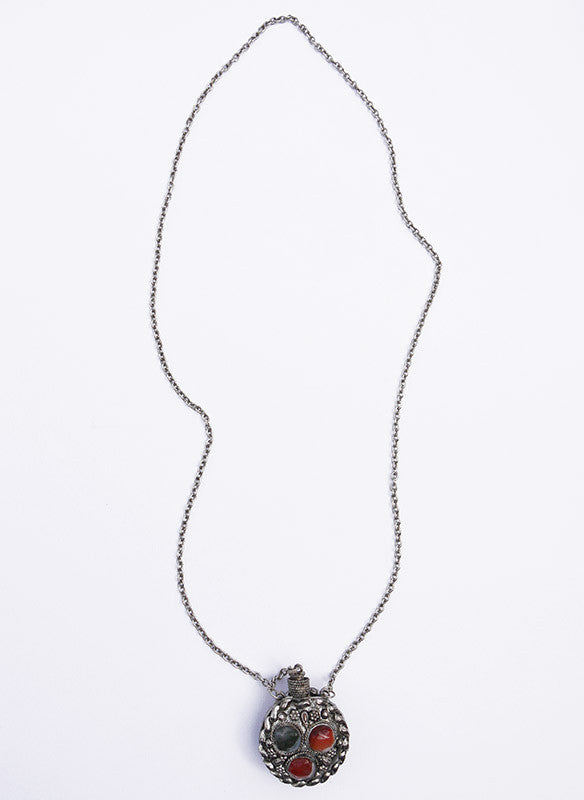 70s vintage ketting met Indiaas parfumflesje_2 Edelsteen Mineraal Agaat