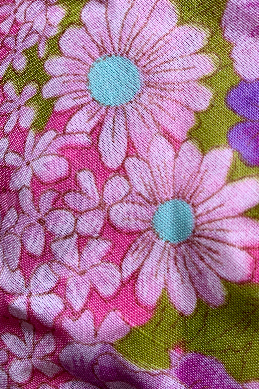 Vintage 70s gebloemde jurk