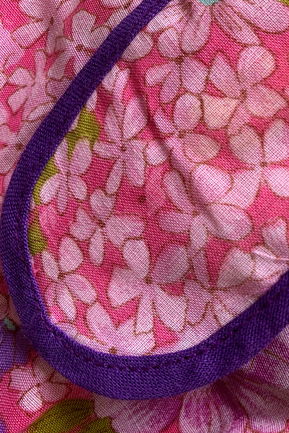 Vintage 70s gebloemde jurk