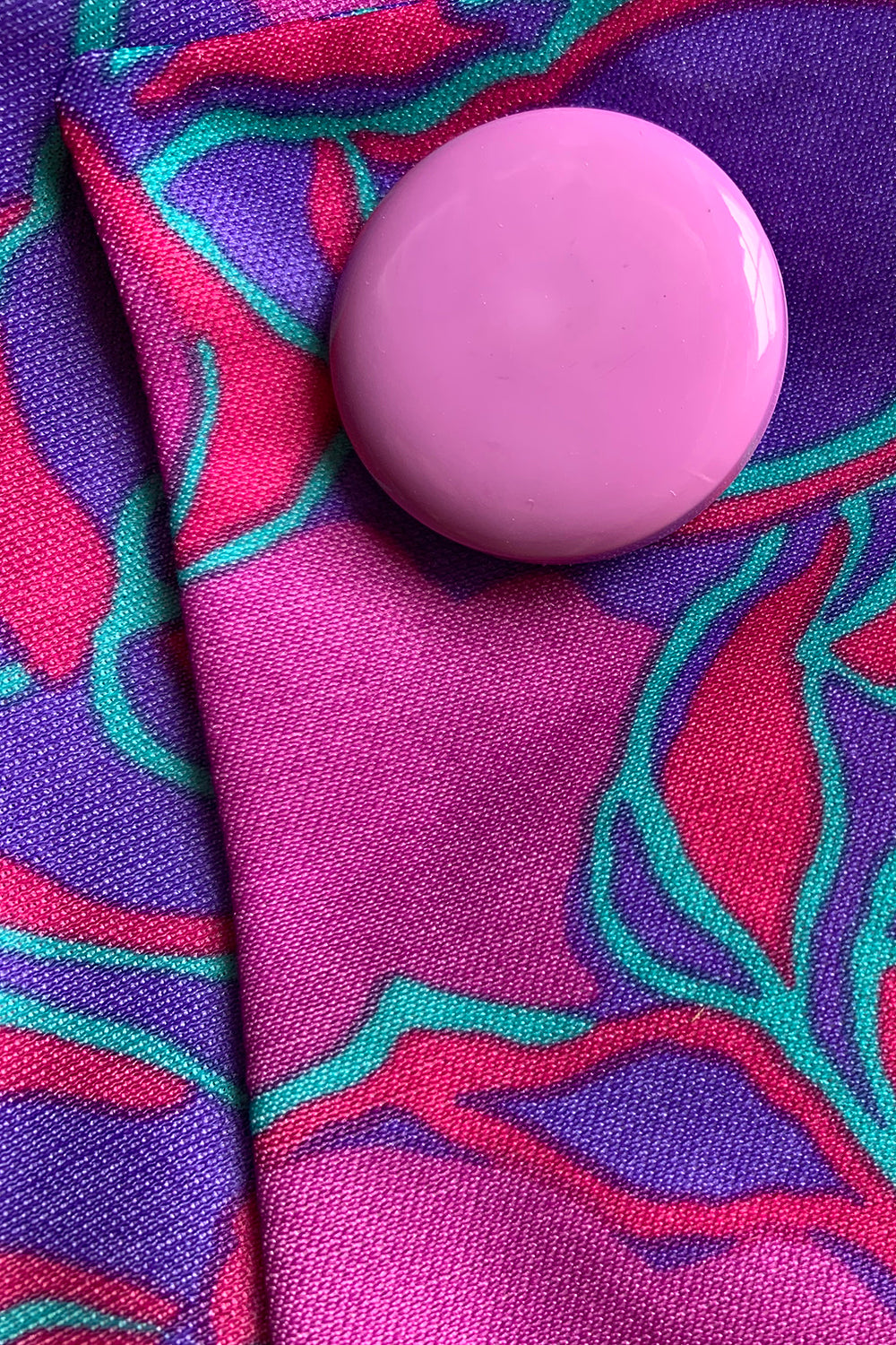 Vintage seventies jurk met print