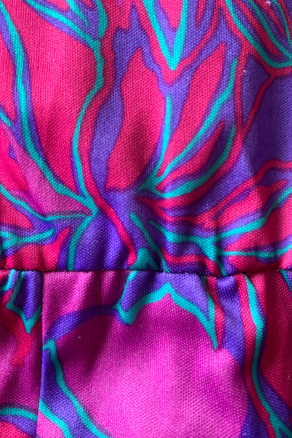 Vintage seventies jurk met print