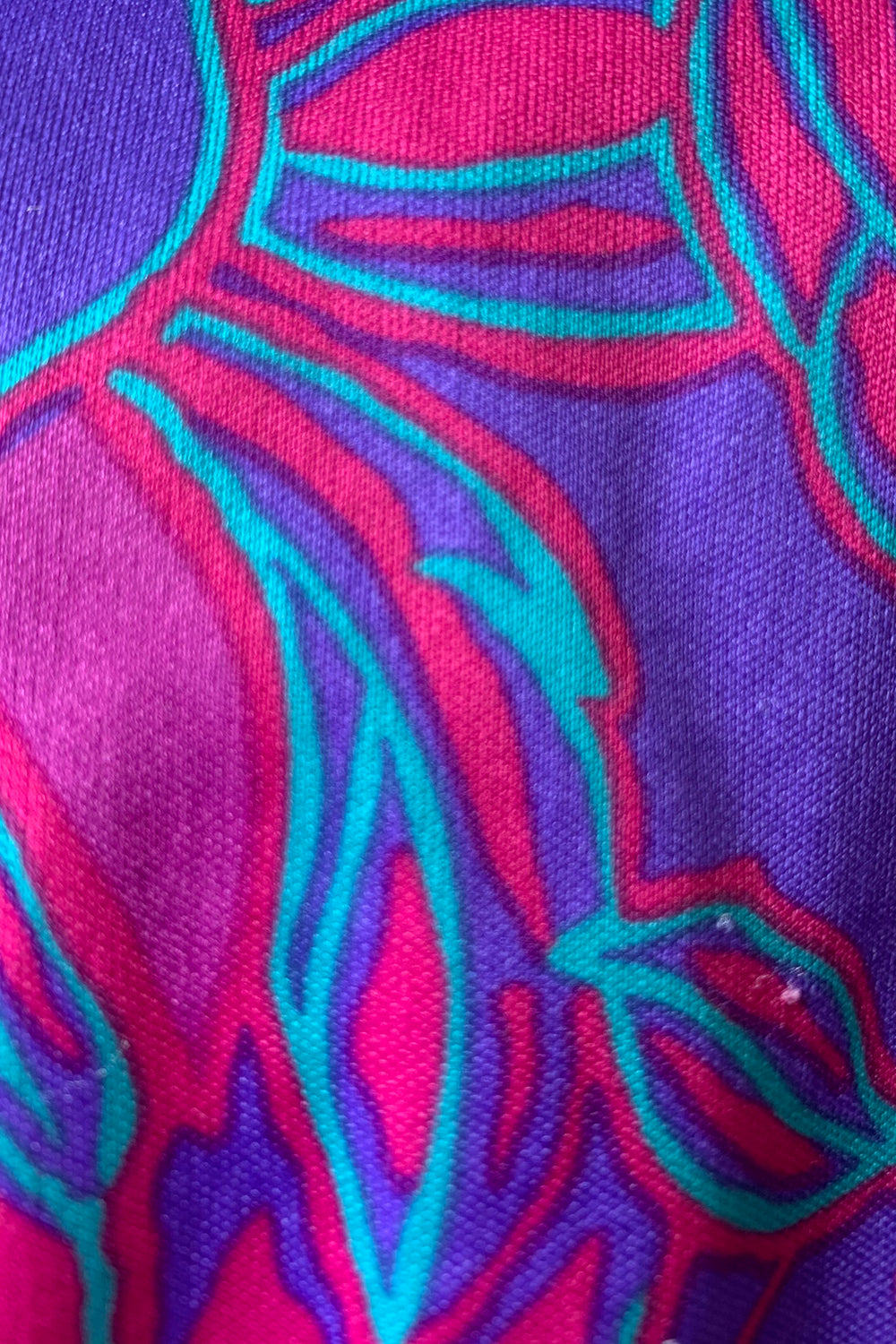 Vintage seventies jurk met print