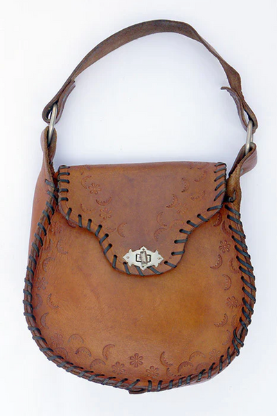 Vintage tuigleer hippie tas