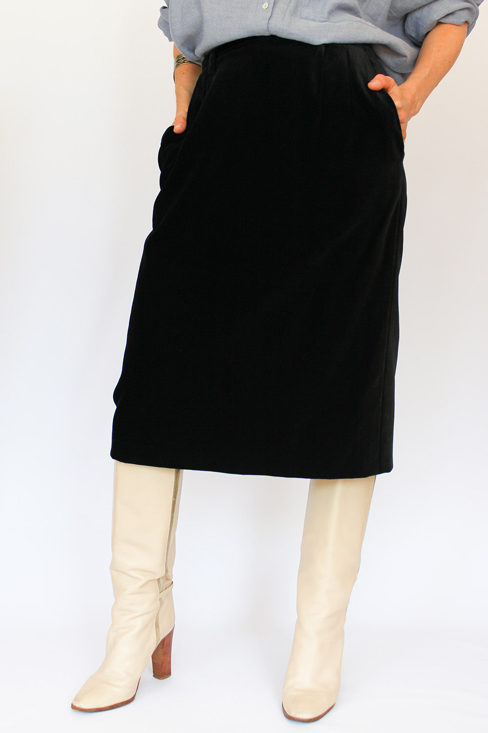 Velvet vintage jaren 70 rok_1