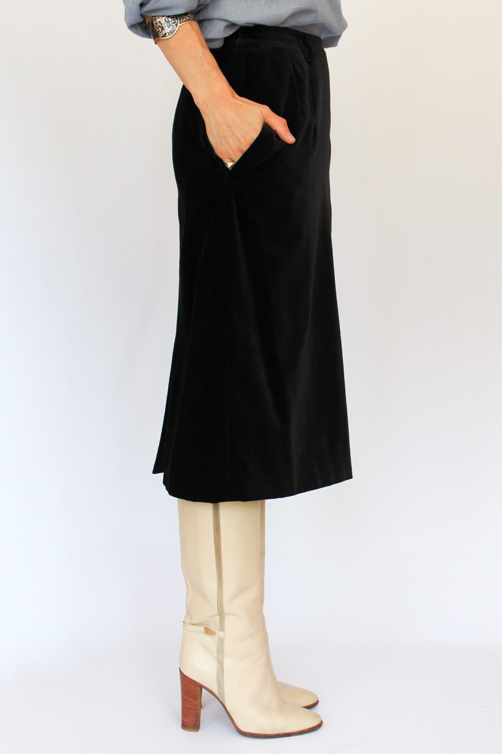 Velvet vintage jaren 70 rok_3