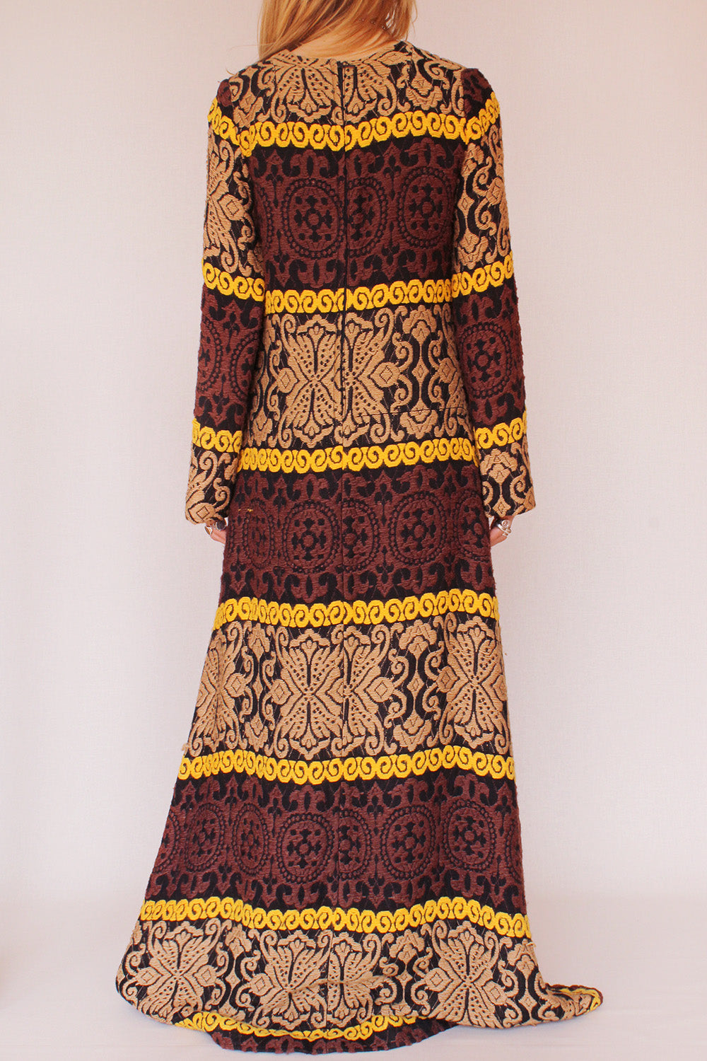 Vintage 1960s gebreide maxi jurk_2