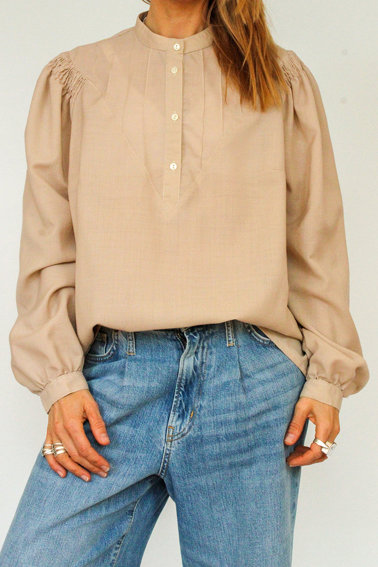 Vintage 1970s secretary blouse