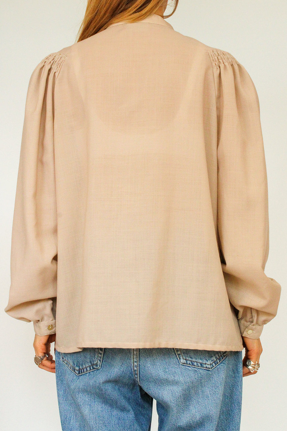Vintage 1970s secretary blouse