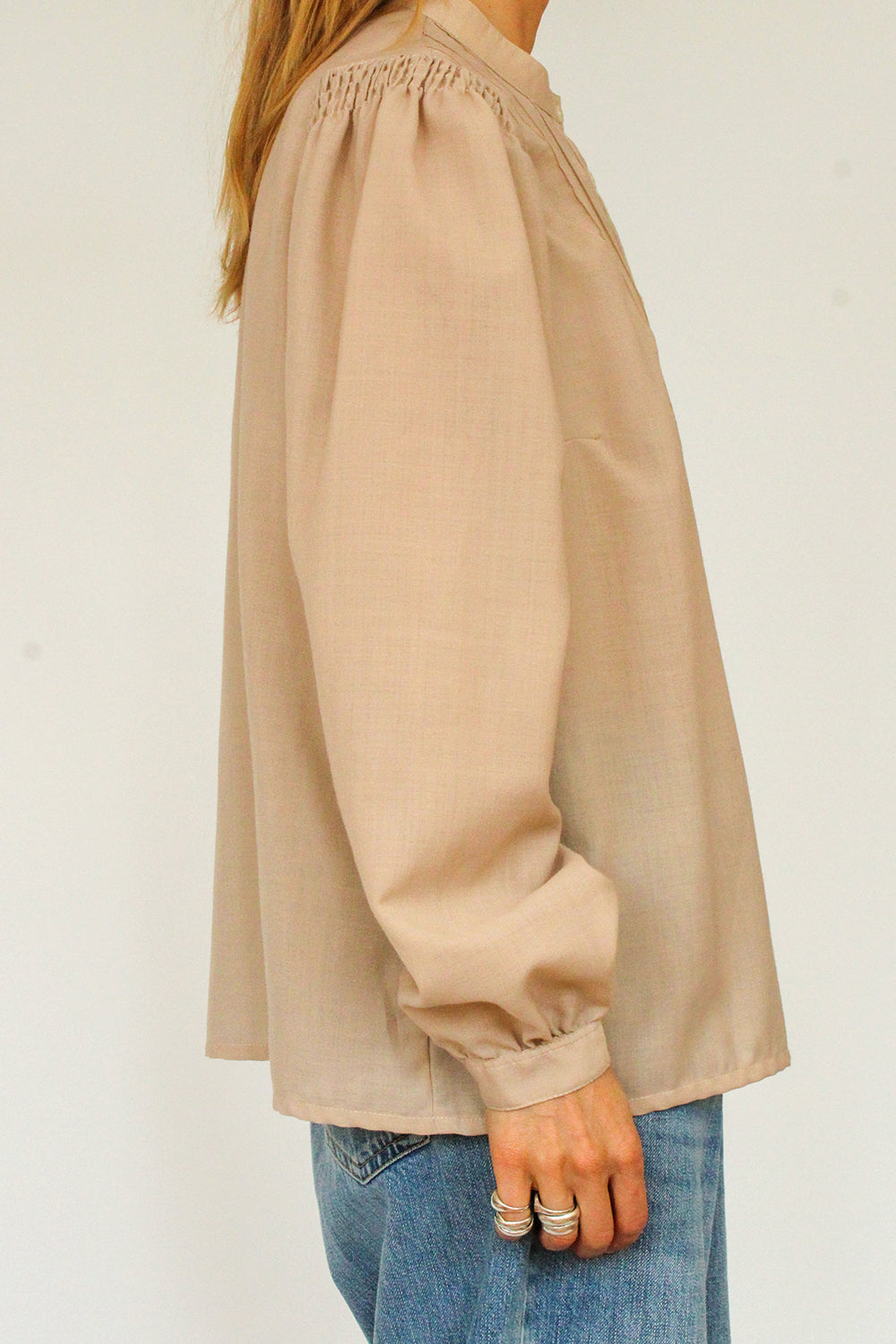 Vintage 1970s secretary blouse