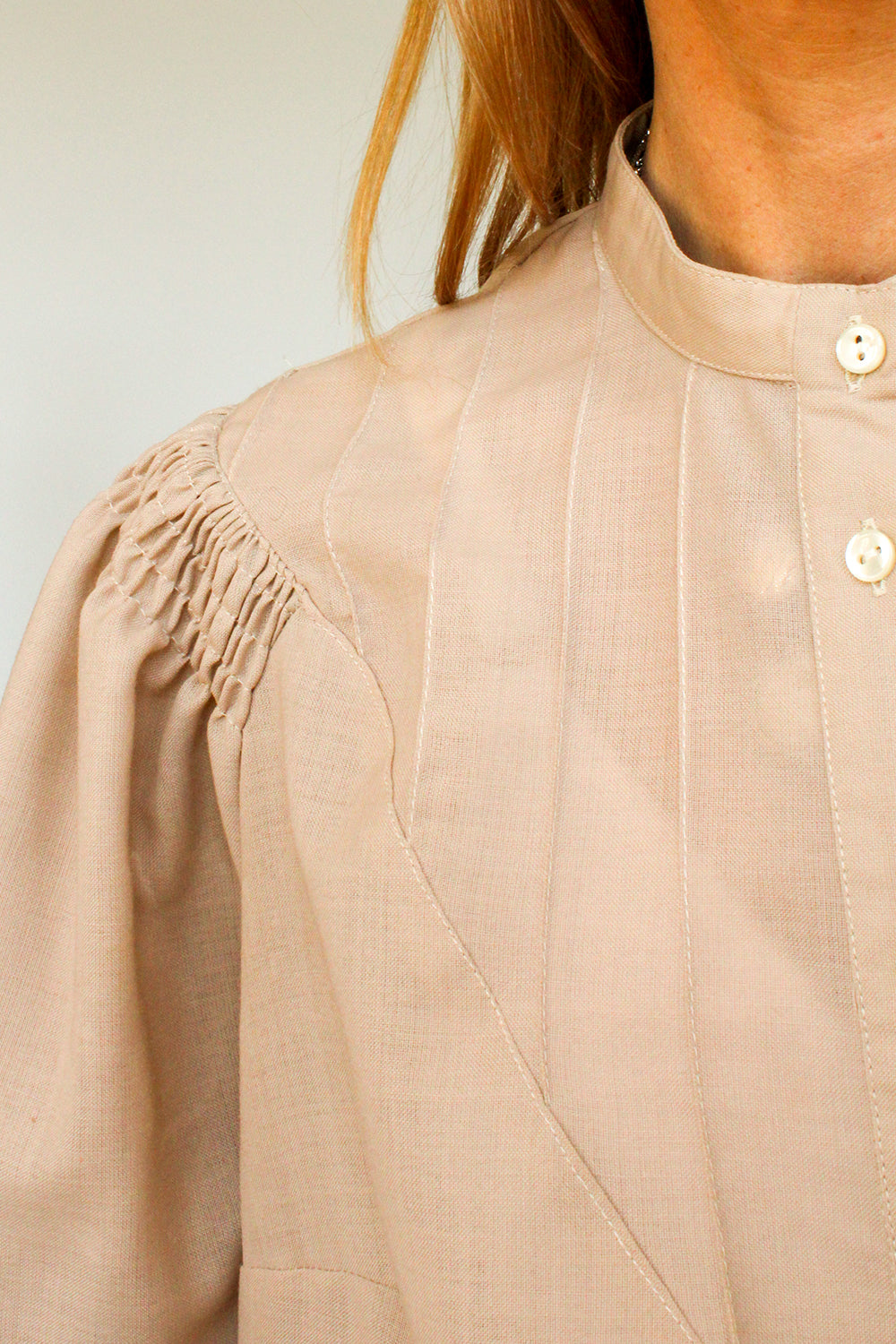 Vintage 1970s secretary blouse