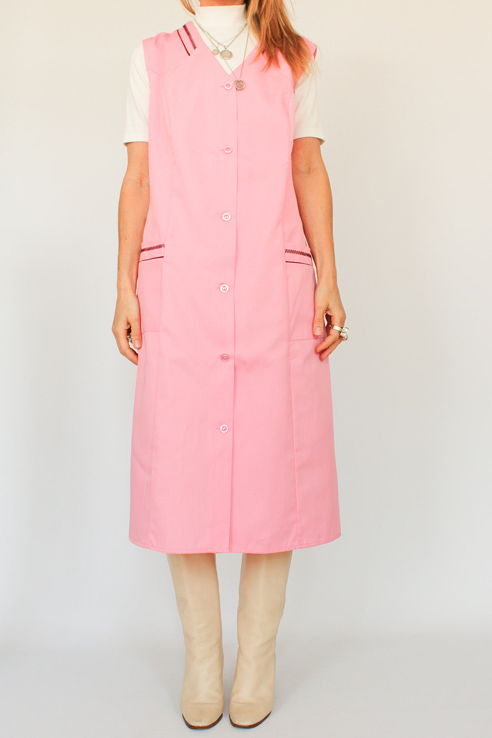 Vintage 1970s werkschort jurk