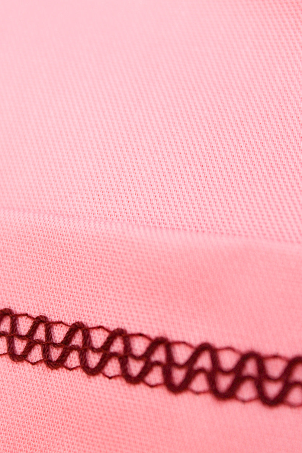 Vintage 1970s werkschort jurk jaren 70 schortjurk - voorkant detail