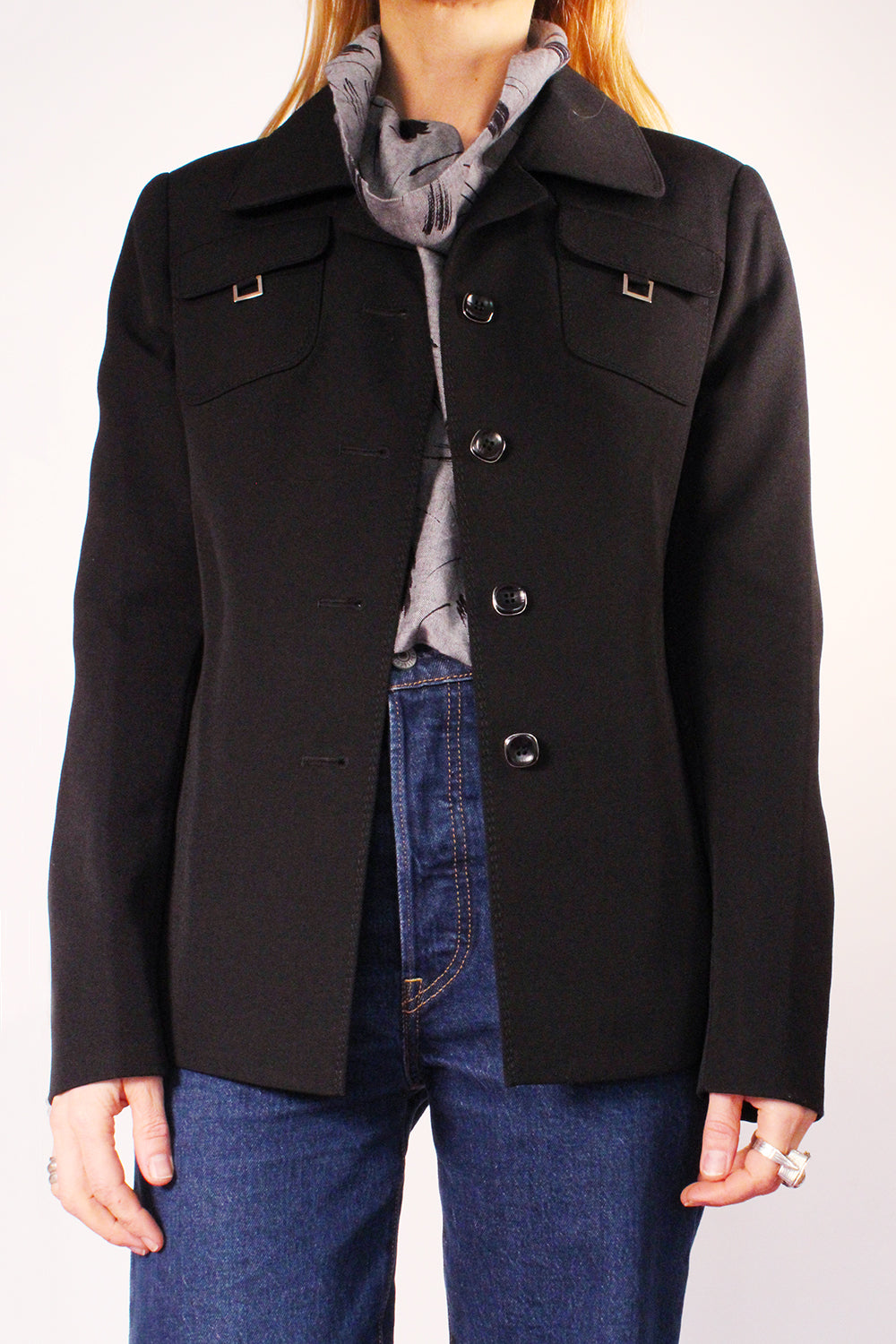 Vintage 60s blazer met ceintuur