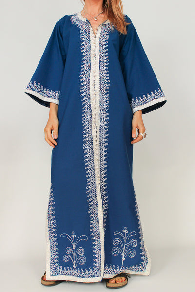 Vintage 70s Bohemian kaftan jurk