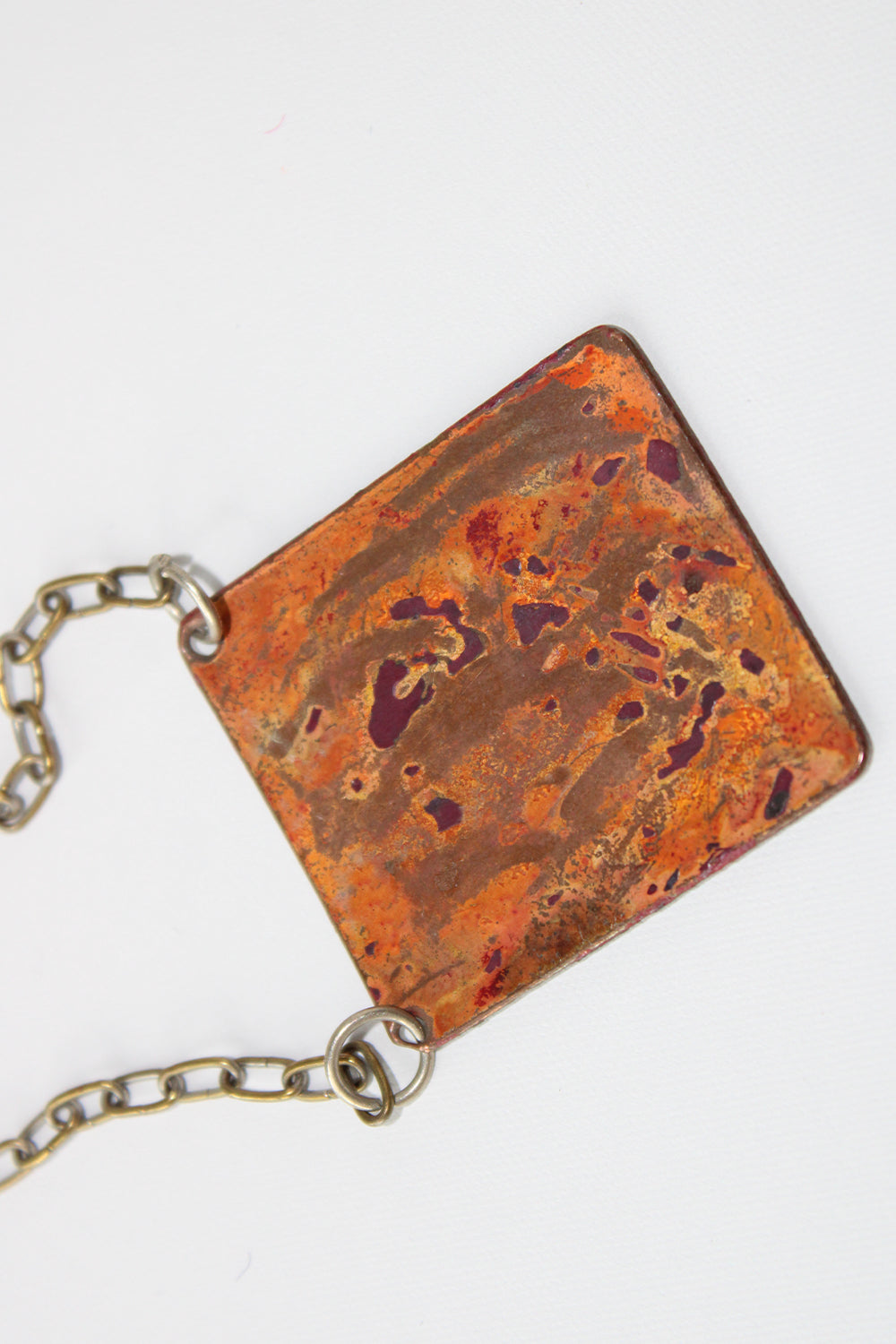 Vintage 70s emaille ketting