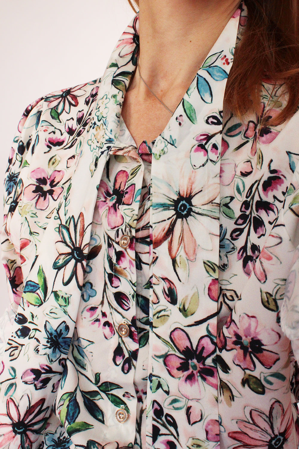 Vintage 70s secretary blouse