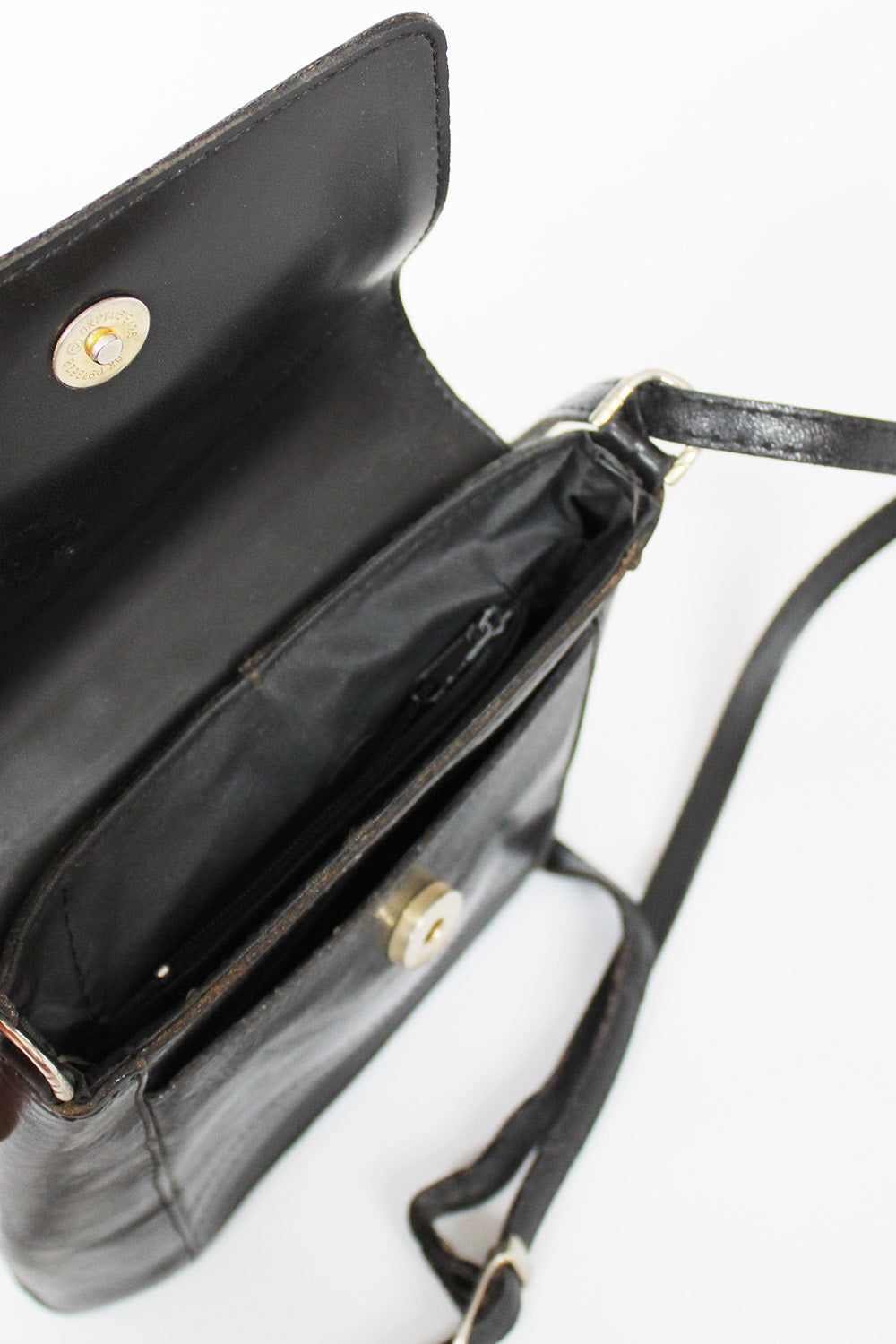 Vintage 70 tuigleer schoudertas