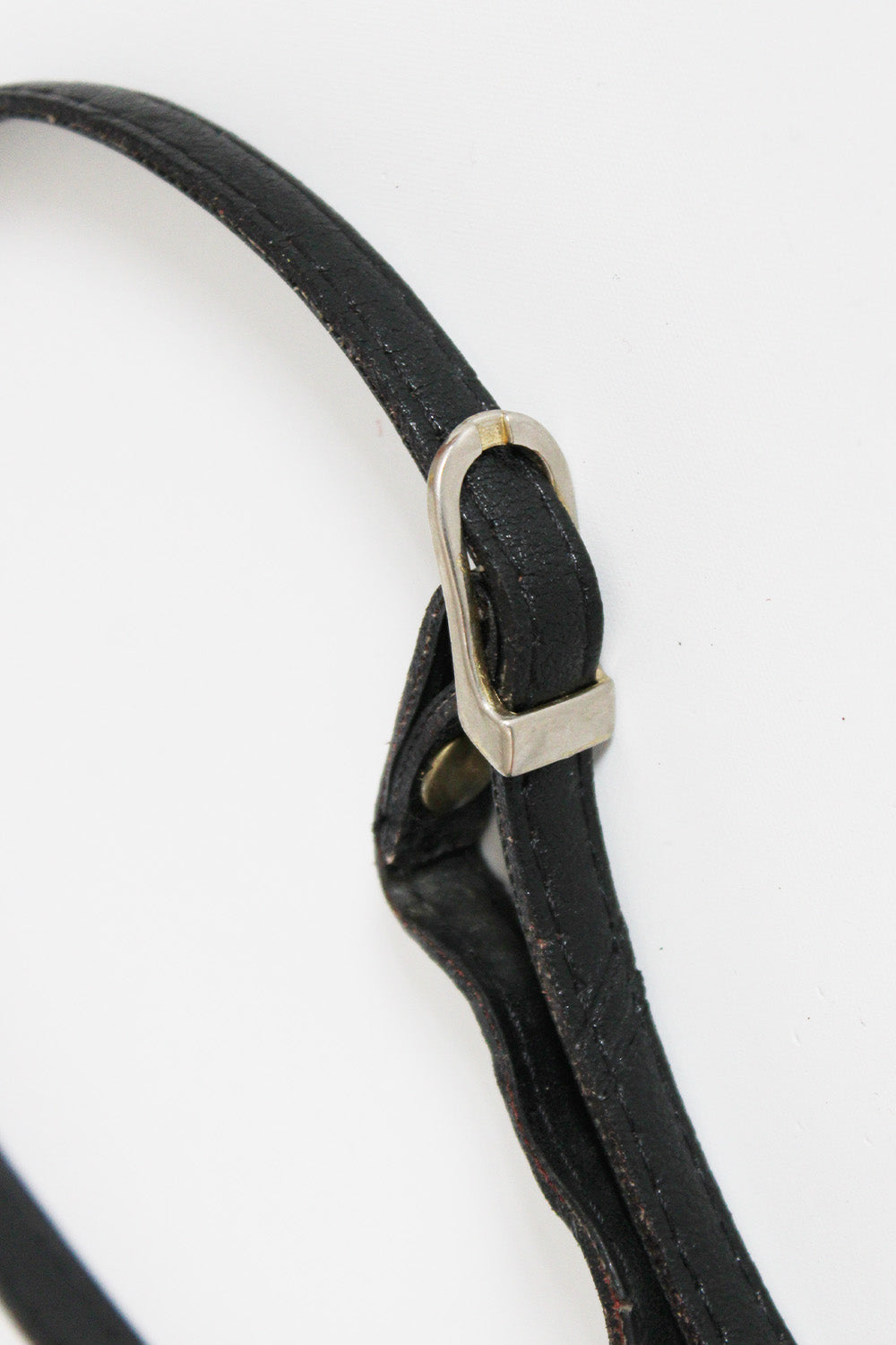 Vintage 70 tuigleer schoudertas