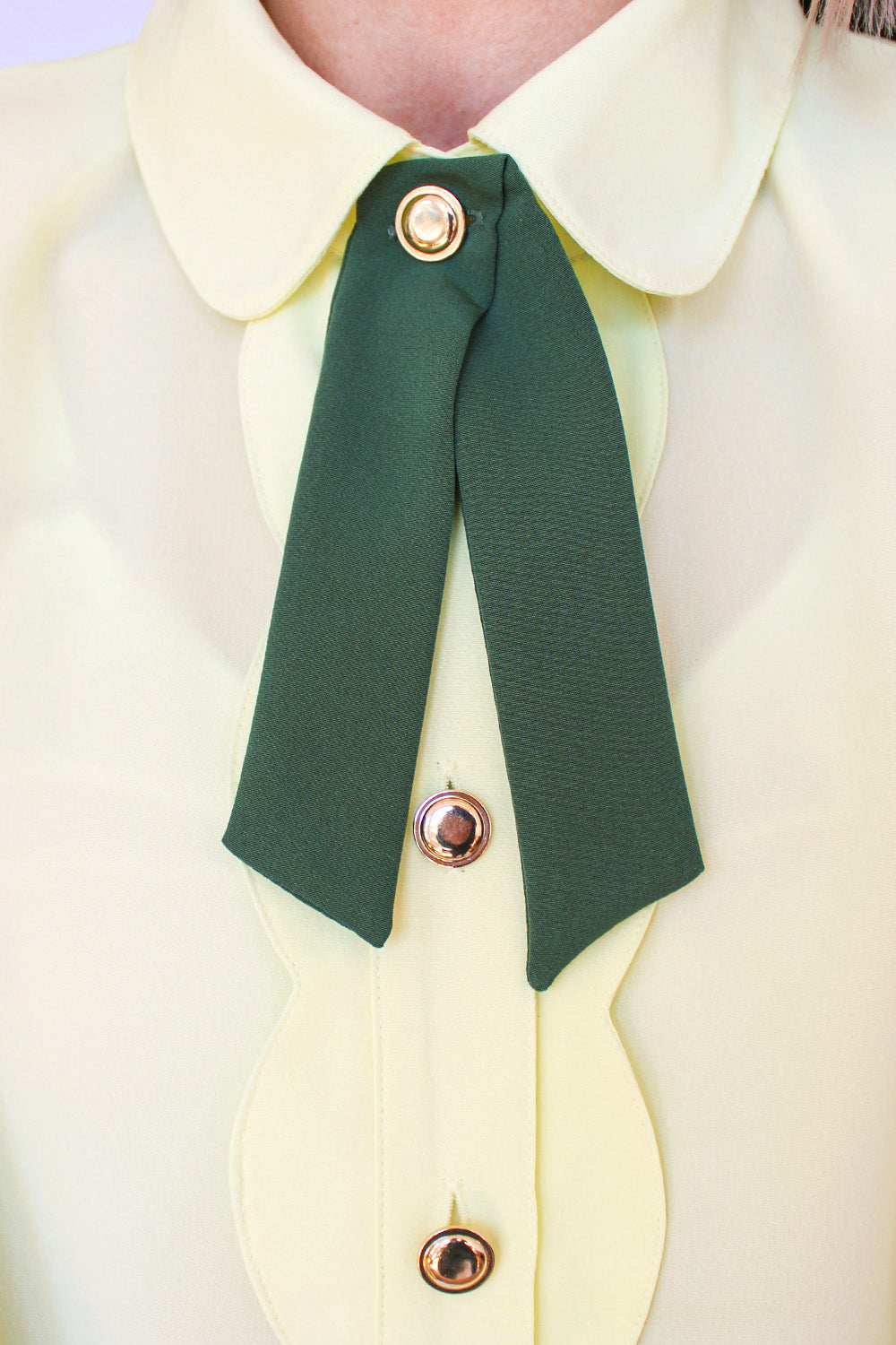Vintage 80s secretary blouse
