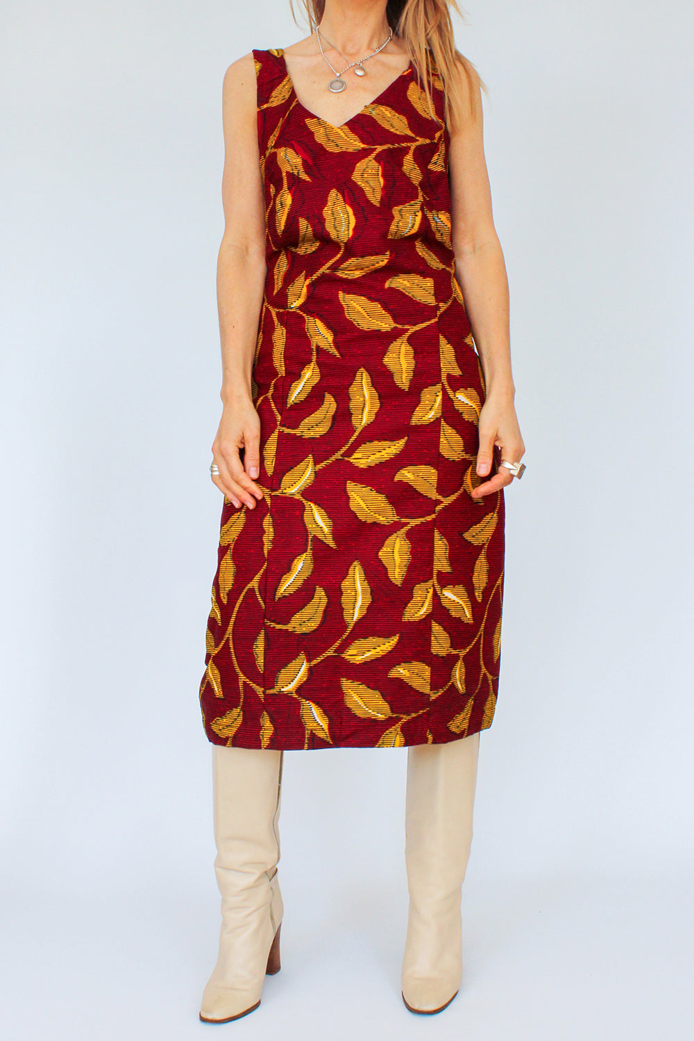 Vintage Afrikaanse Batik jurk