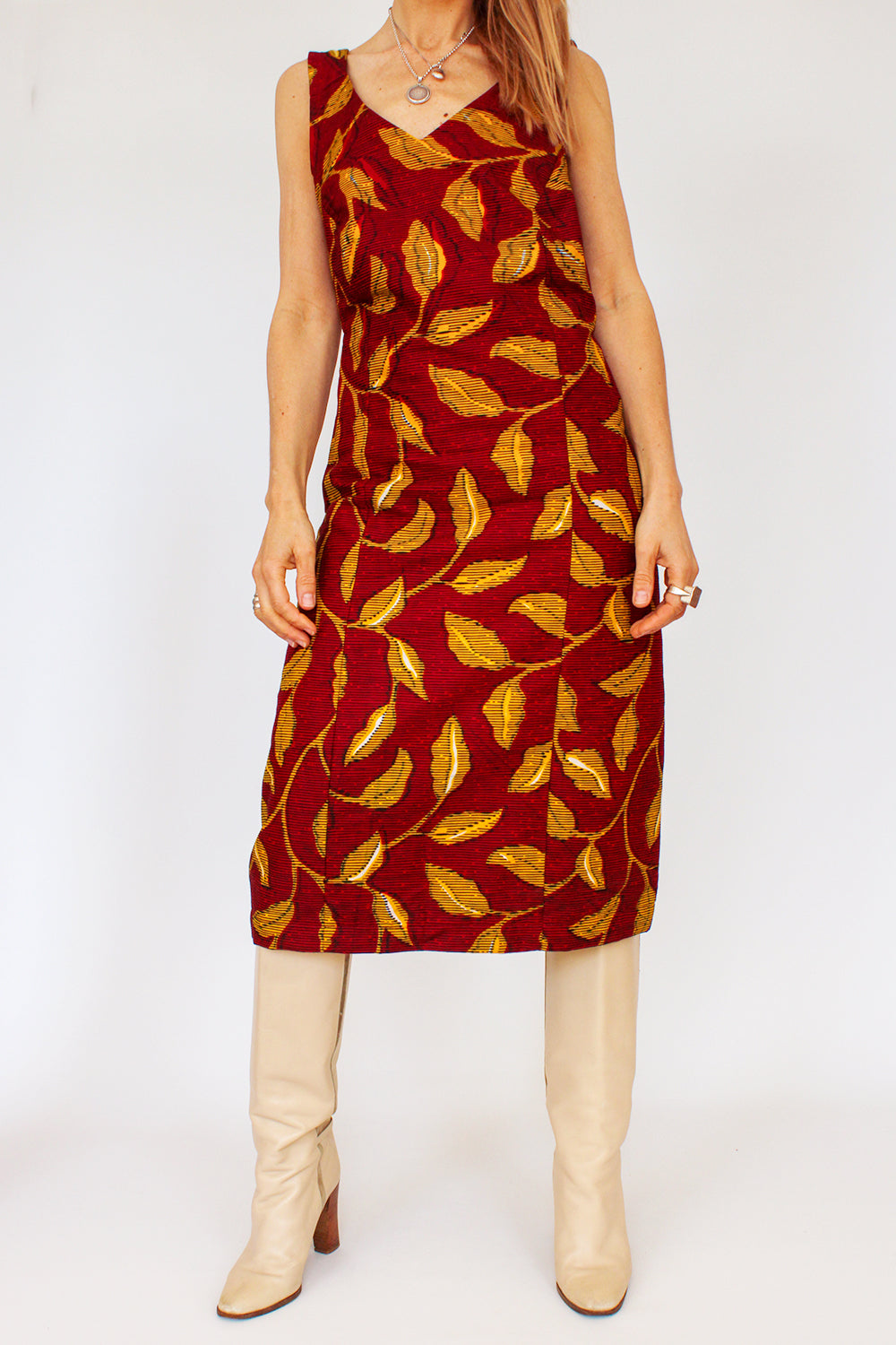 Vintage Afrikaanse Batik jurk