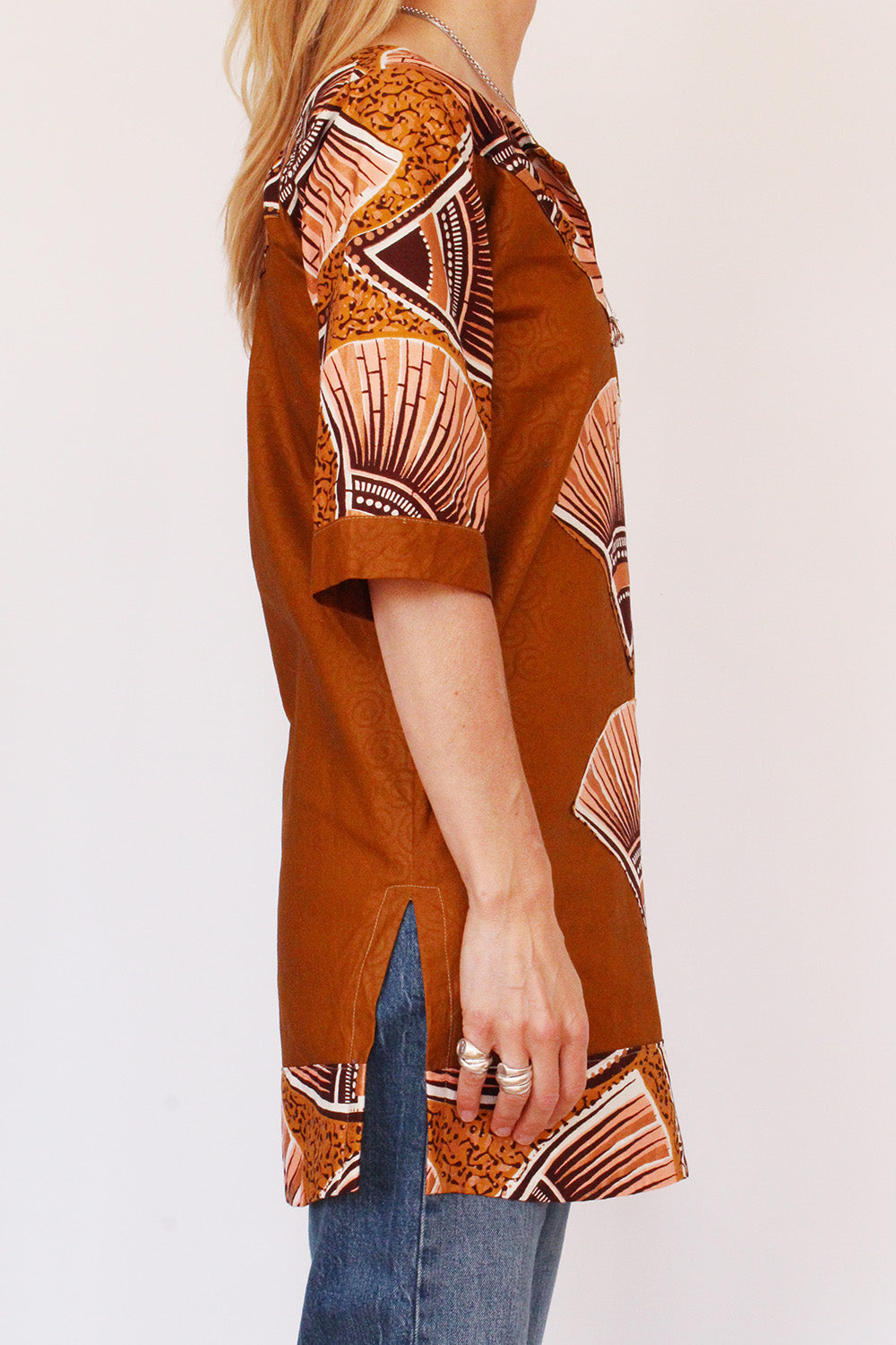 Vintage Afrikaanse Batik tuniek