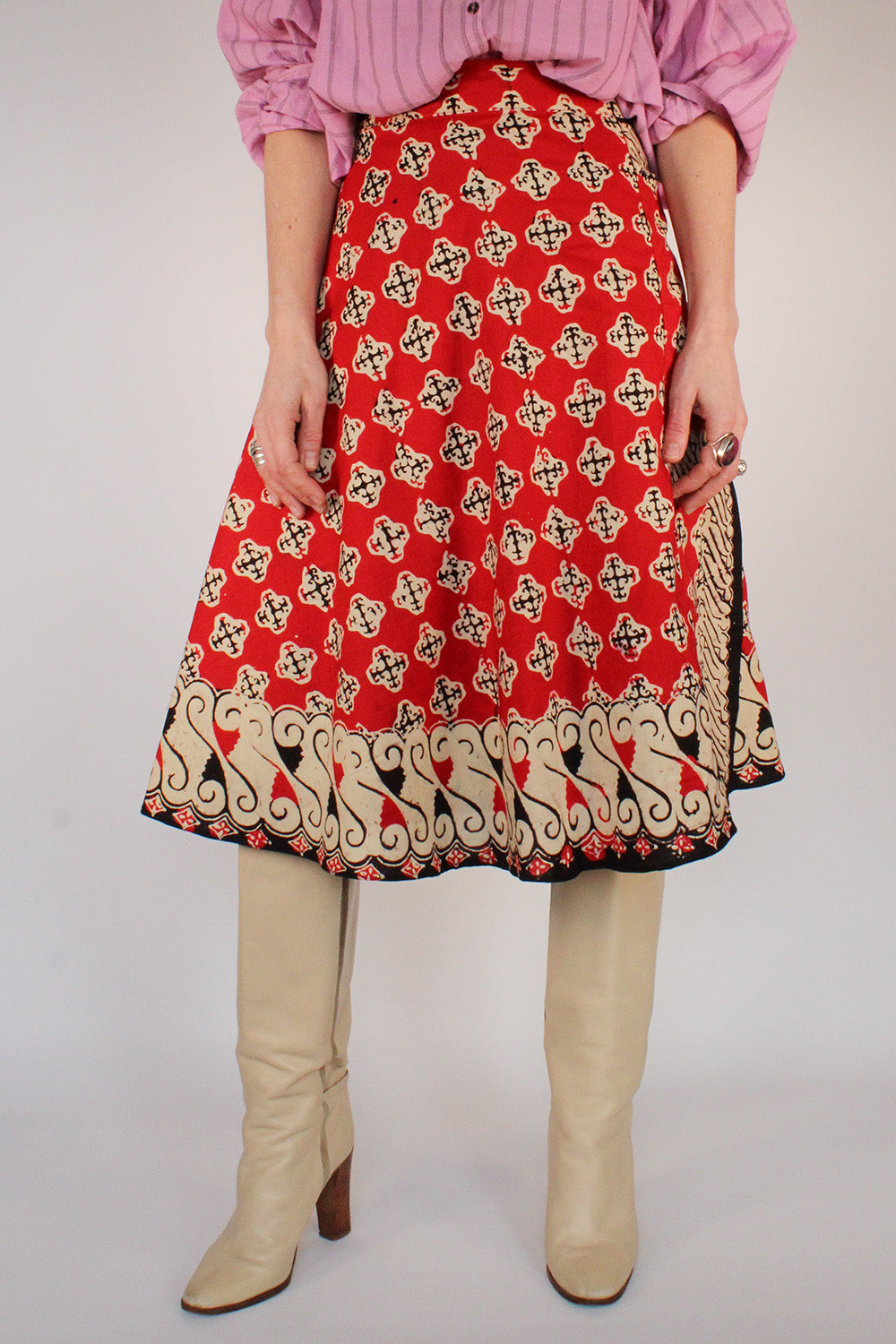Vintage Batik wikkelrok