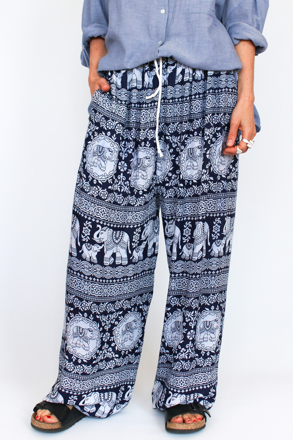 Vintage Indiase wijde broek