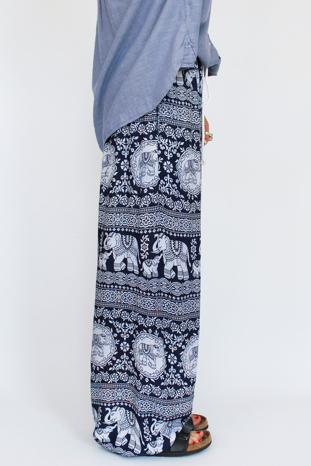Vintage Indiase wijde broek