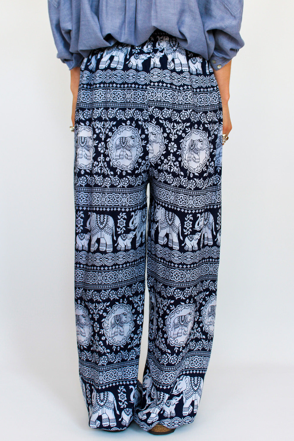 Vintage Indiase wijde broek