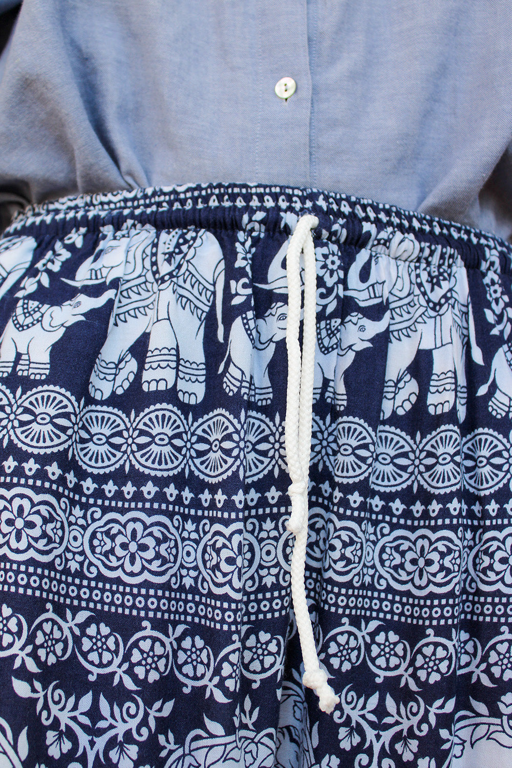 Vintage Indiase wijde broek