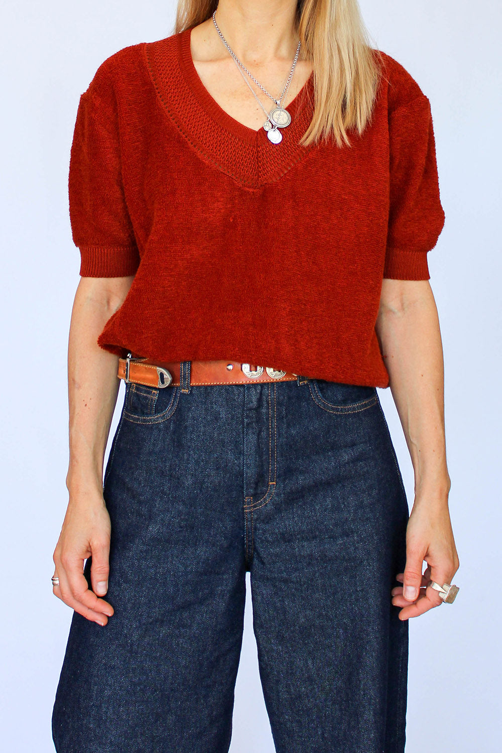 Vintage 70s badstof top_1
