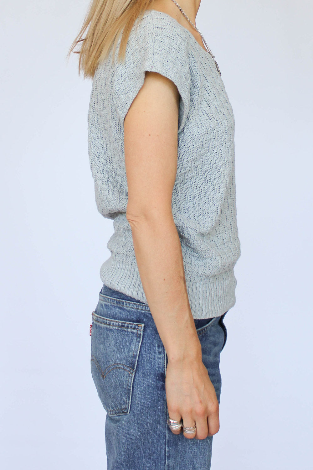 Vintage 70s gebreide top_2a